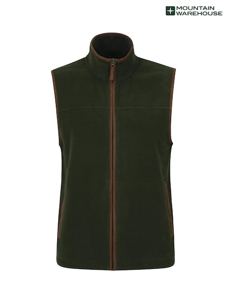 Mountain Warehouse Green Mens Rove Fleece Gilet (B10933) | €50