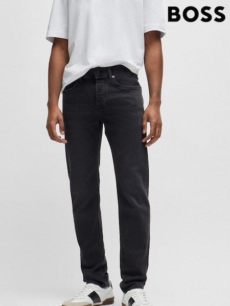 BOSS Black Wash Regular Fit Taper Comfort Stretch Denim Jeans (B11062) | OMR32