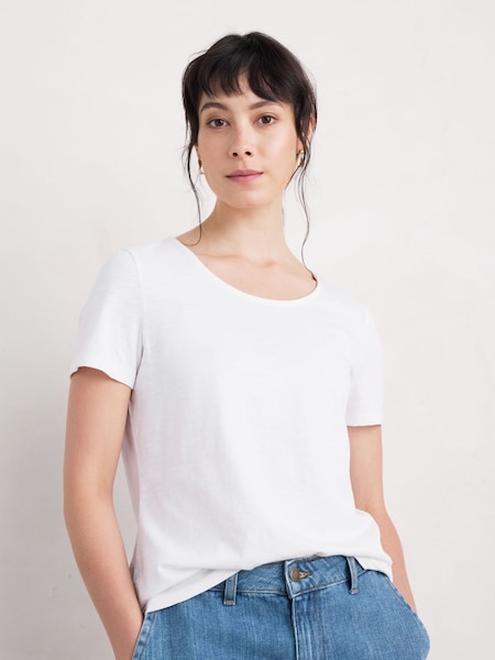 Seasalt Cornwall White Camerance T-Shirt (B11126) | ₪131