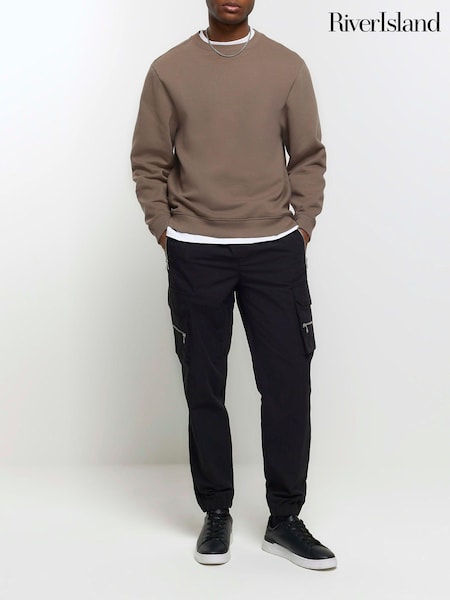 River Island Elasticated Zippy Cargo Trousers (B11592) | 64 €