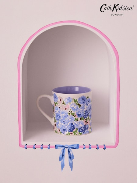 Cath Kidston Set of 4 Blue Mollie Mugs (B11665) | €54