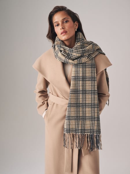 The Set Check/Brown 2 Pack Midweight Scarf (B11734) | €13
