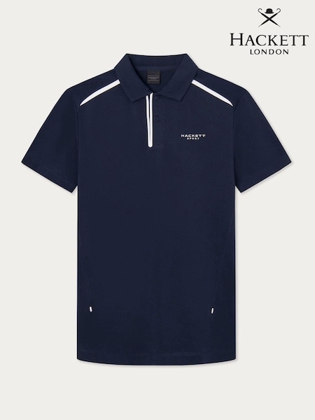 Hackett London Men Blue Short Sleeve Polo Shirt (B11847) | €86