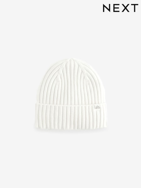 White Knitted Beanie Hat (1-16yrs) (B11858) | €4 - €8