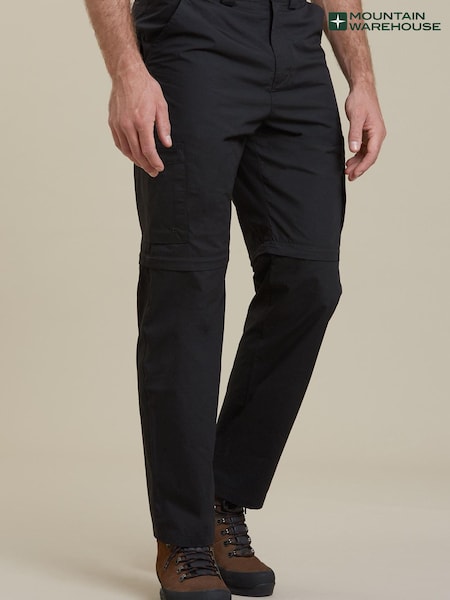 Mountain Warehouse Black Convertible Walking Trousers (B11933) | €57
