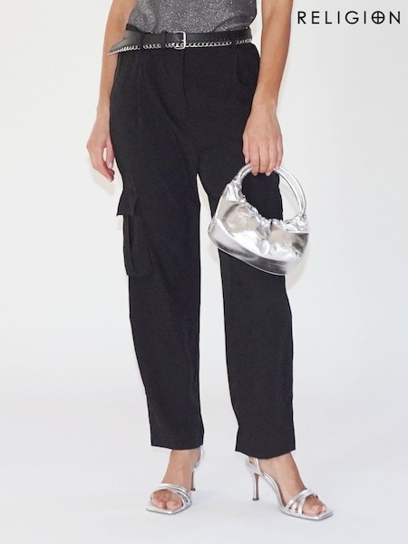 Schwarz - Religion Ray Cargo-Hose im Utility-Stil (B11955) | 43 €