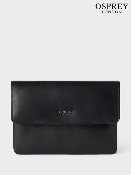 Czarny - Osprey London The Saddle Leather Tech Pouch (B12119) | 940 zł