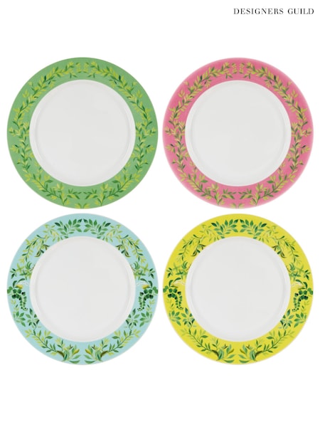 Designers Guild Ikebana Damask Dinner Plates Set Of 4 (B12238) | € 63