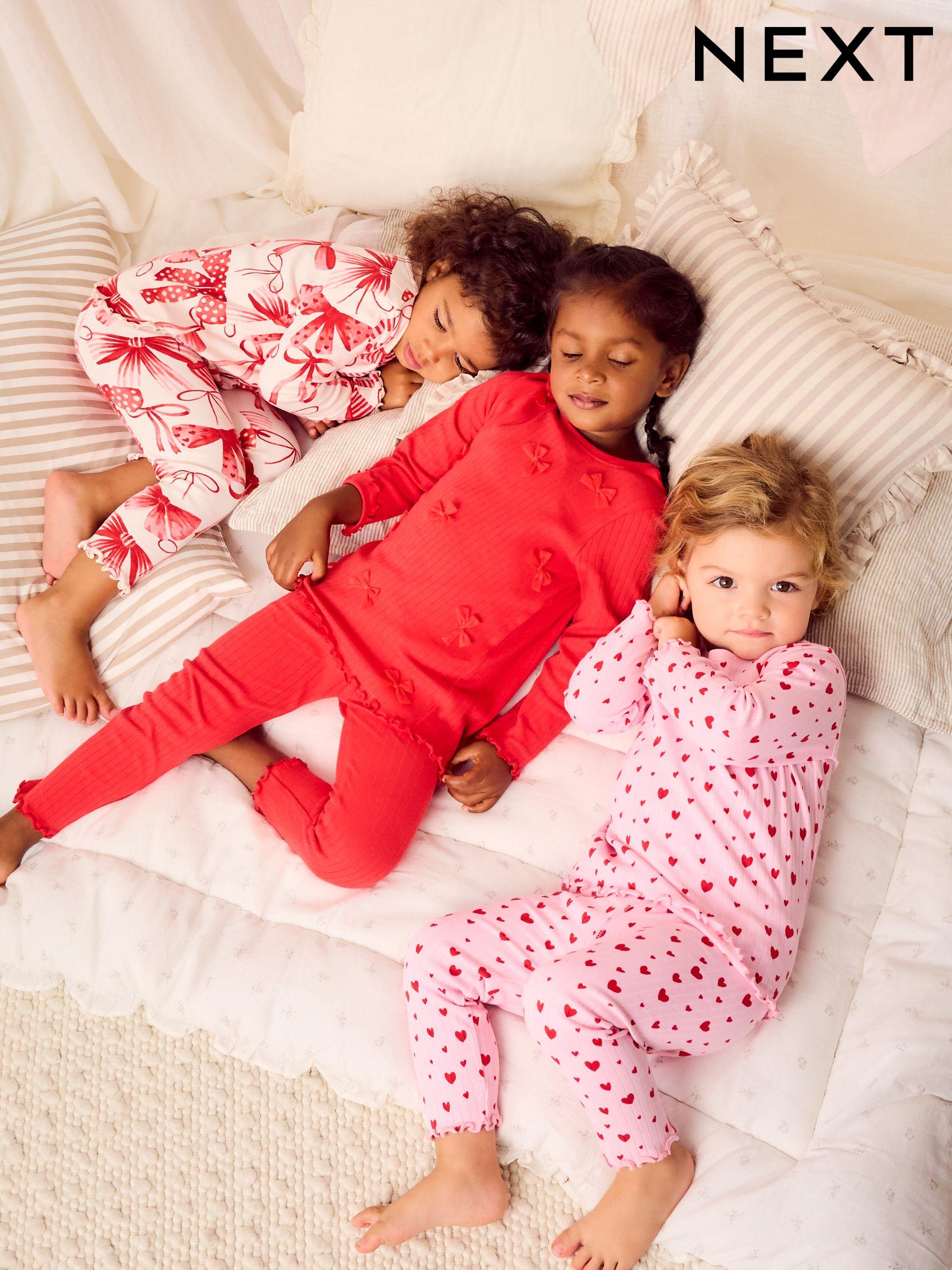 Pyjamas Pink Long Sleeve Multipack Nightwear Next Oman