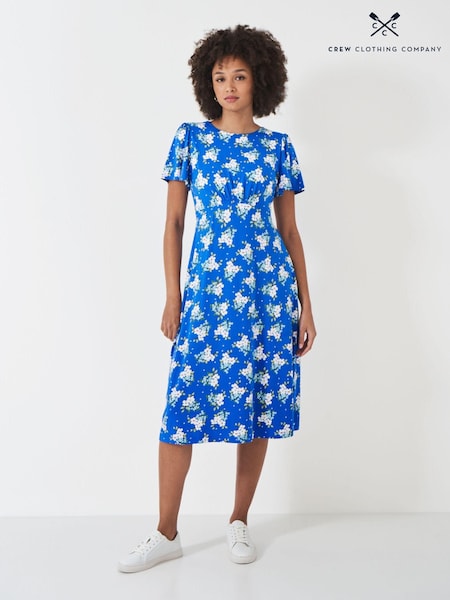 Crew Clothing Jenna Floral Jersey Midi Dress (B12287) | €38