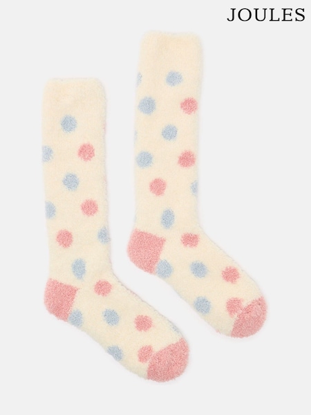 Joules Women's Fluffy Cream Socks (size 4-8) (B12300) | R$ 100