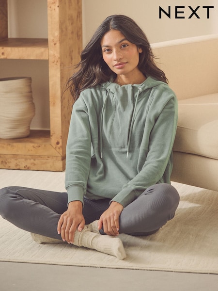Green Fleece Hoodie (B12343) | €21
