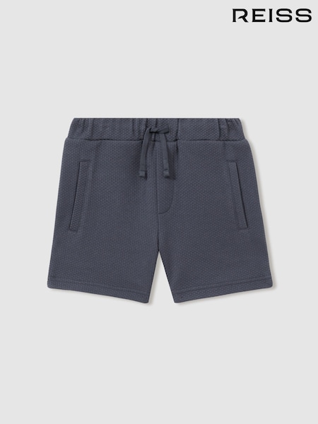 Reiss Steel Blue Robin 13-14 yrs Textured Drawstring Shorts (B12424) | € 38