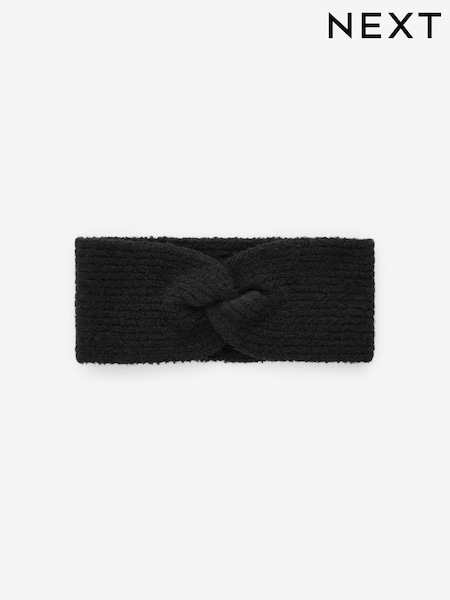 Schwarz - Knitted Headband (B12495) | 6 €