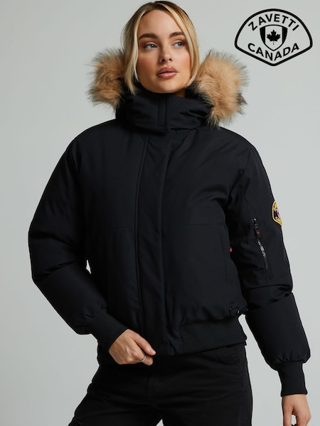 Black - Zavetti Canada Olivia Bomber Jacket