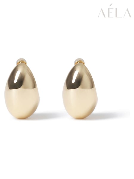 Aela Gold Tone Teardrop Earrings (B12529) | €17