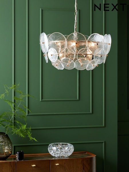 Brushed Chrome Alderley 6 Light Chandelier Light Fitting (B12535) | €437