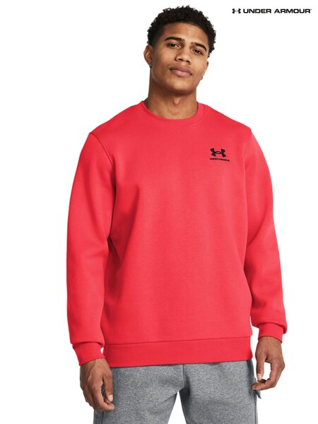 Under Armour Red HeatGear Essential Fleece Sweat Top (B12911) | €58