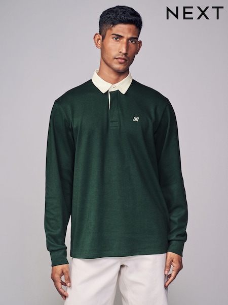 Green Long Sleeve Rugby Shirt (B12955) | €16