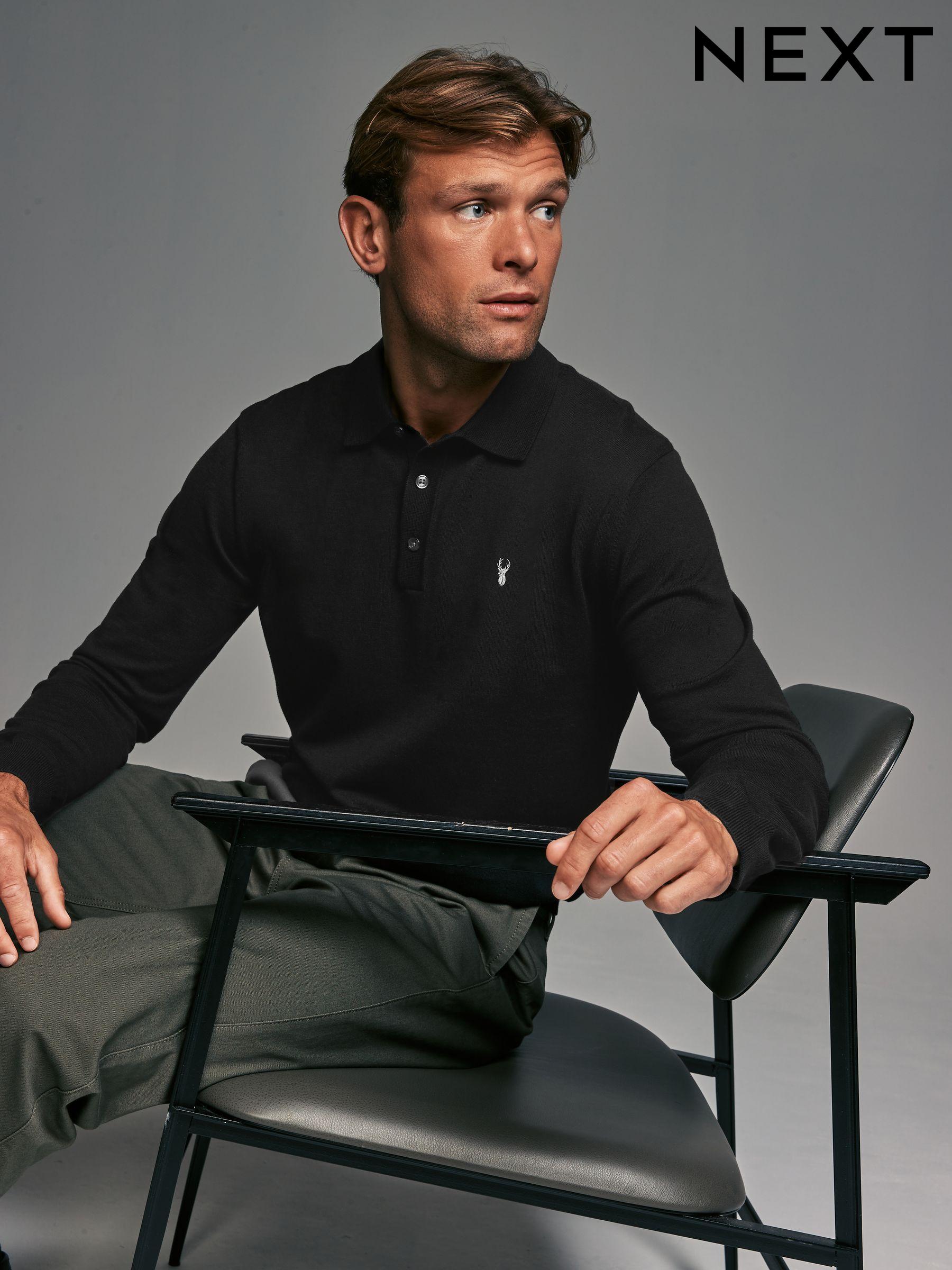 Mens Knitted Polo Shirts Next Luxembourg