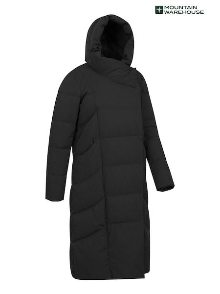 Mountain Warehouse Black Womens Cosy Wrap Down Jacket (B14031) | €245
