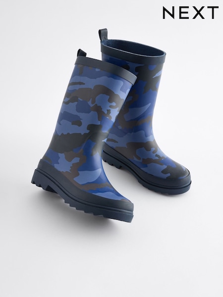 Camouflage/Marineblau - Rubber Wellies (B14039) | 16 € - 19 €