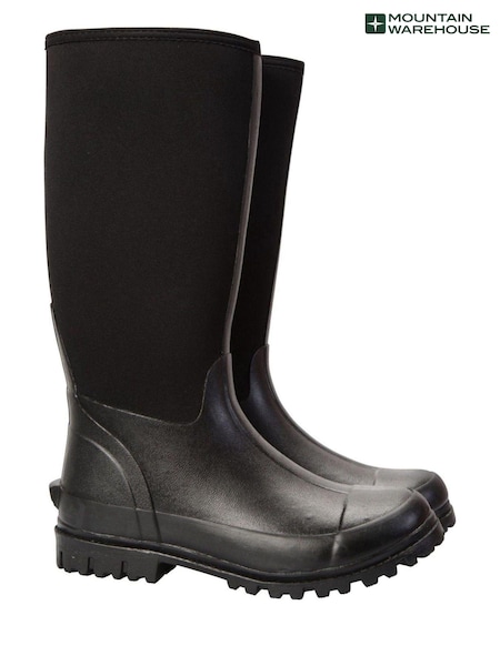 Mountain Warehouse Black Mens Neoprene Mucker Long Wellies (B14181) | €74