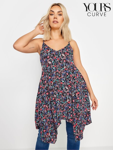 Yours Curve Rainbow Paisley Print Cami (B14212) | 10 €