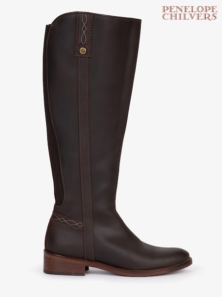 Penelope Chilvers Rein Riding Brown Boots (B14309) | ‏2,007‏₪