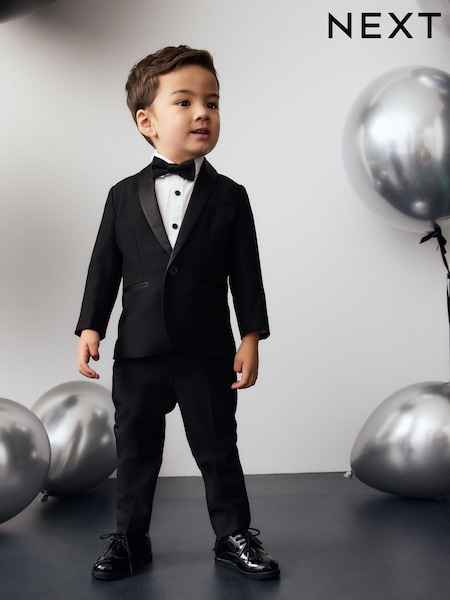 Black Blazer, Shirt, Trousers And Bow Tie Set (3mths-9yrs) (B14376) | kr919 - kr1 052