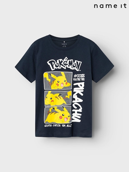 Name It Blue Pokémon 100% Cotton T-Shirt (B14377) | 44 QAR