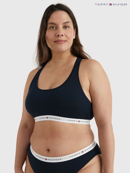 Tommy Hilfiger Blue Iconic Unlined Curve Bralette (B14494) | AED87