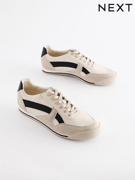 لون محايد - Forever Comfort® Slim Retro Lace Up Trainers (B14577) | ‏171 ر.ق.