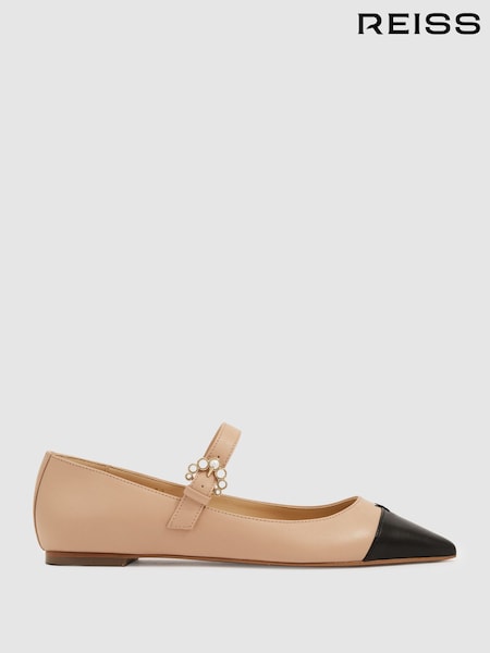Camilla Elphick Leather Pointed Flats (B14616) | €406