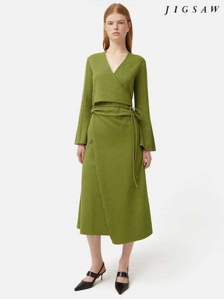 Jigsaw Textured Jersey Wrap Dress (B14792) | €83