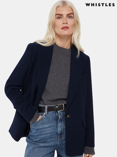 Marin - Whistles Boyfriend Crepe Blazer (B14958) | kr3 350