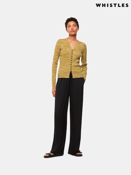 Whistles Natural Spacedye Button Front Cardigan (B14984) | €66