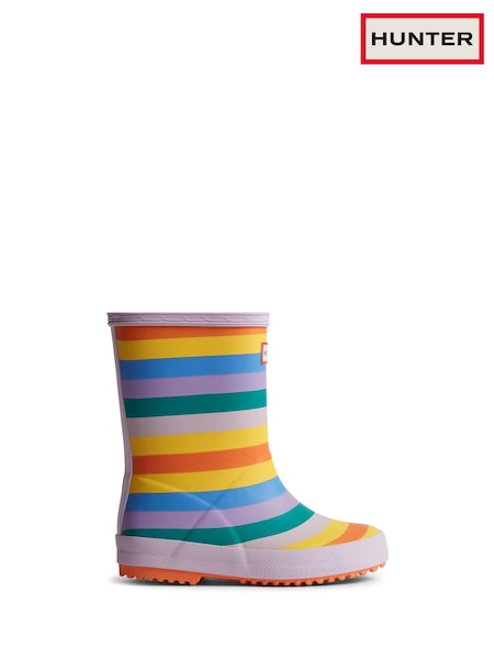 Hunter Kids Multi First Rainbow Wellies (B15020) | OMR24