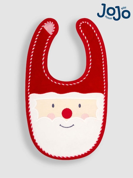 JoJo Maman Bébé Red Santa Bib (B15082) | €13
