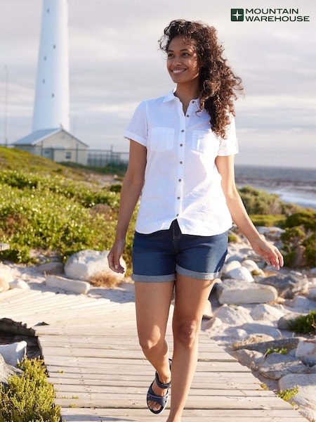 Mountain Warehouse Coconut Short Sleeve Womens 100% Cotton Shirt (B15104) | €38