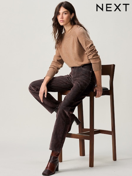 Коричневый бархат с начесом - 100% Cotton Jeans (B15351) | €20