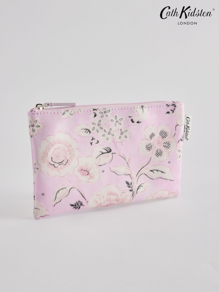 Cath Kidston Pink Floral Zip-Up 100% Cotton Purse (B15417) | €6