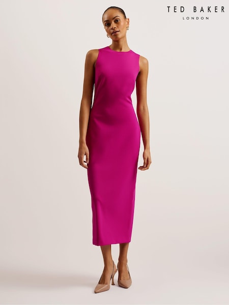 Ted Baker Purple Esthaa Scuba Bodycon Dress (B15451) | €70