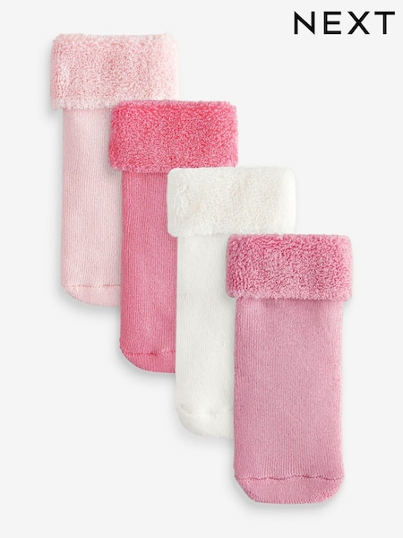 Hellpink - Towelling Character Socks 4 Pack (0mths-2yrs) (B15459) | 9 €