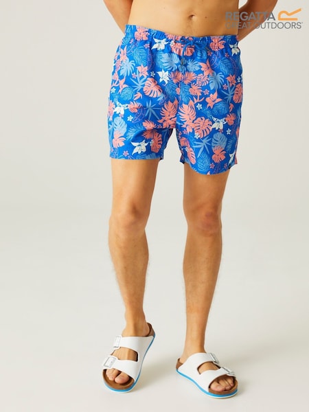 Blå Mörk - Regatta Mens Loras Swim Shorts (B15544) | kr630