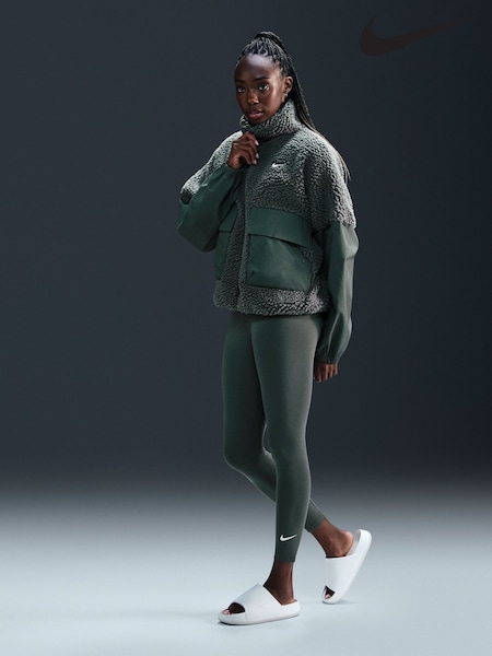Nike Dark Green Sportswear Classic High-Waisted 7/8 Leggings (B15797) | €29