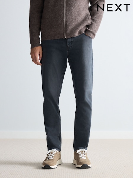 Charcoal Grey Slim Fit Motion Flex Ultra Soft Jeans (B15831) | $63