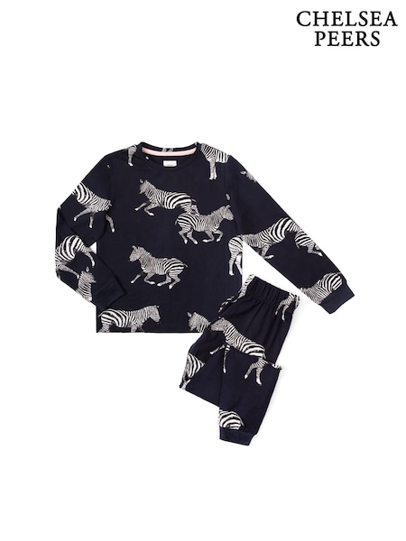 Chelsea Peers Kids Zebra Print Long Pyjama Set (B15857) | ‏179 ر.س.‏