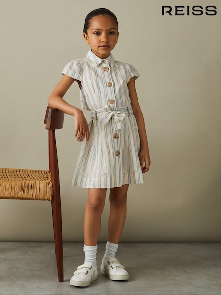 Reiss Selena Cotton-Silk Striped Dress (B15926) | 95 €