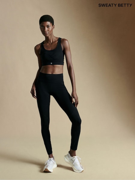 Sweaty Betty Black Full Length Power 7/8 Workout Leggings (B16059) | R$ 870